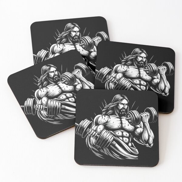 Item preview, Jacked Jesus Illustration designed and sold by GlobalDesigns-.