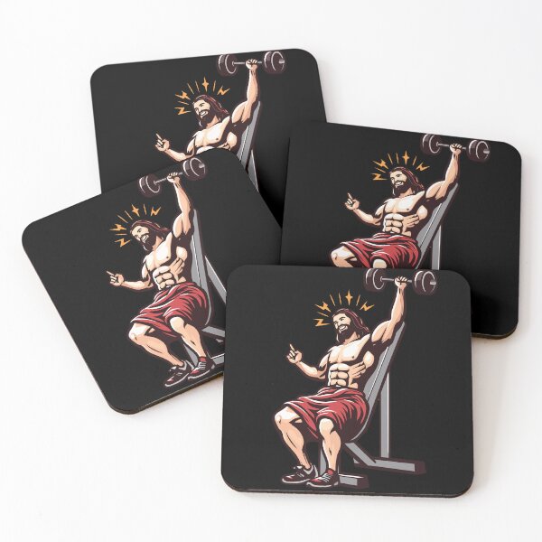Item preview, Jacked Jesus Illustration designed and sold by GlobalDesigns-.