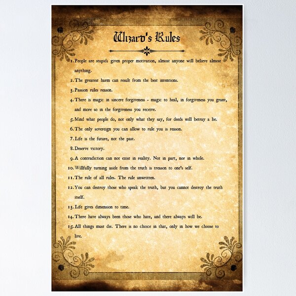 Item preview, The Wizard's Rules designed and sold by eclecticedu.