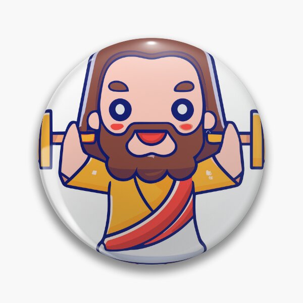 Item preview, Jacked Jesus Illustration designed and sold by GlobalDesigns-.