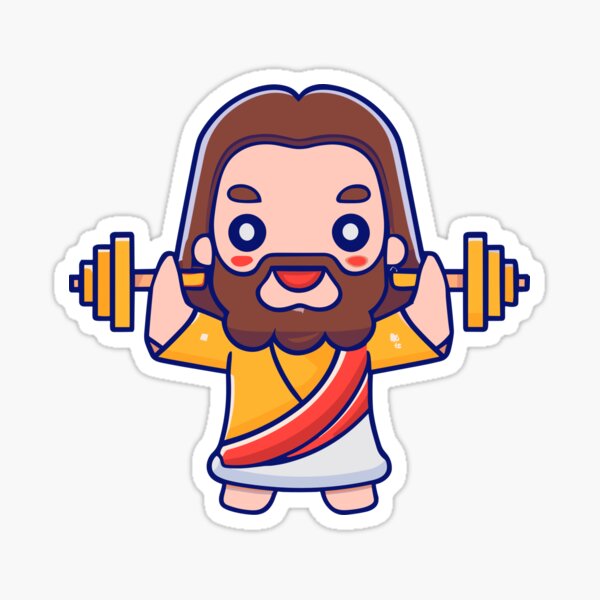 Jesus Gym Stickers for Sale