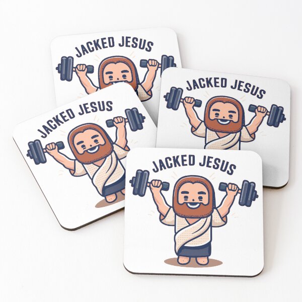 Item preview, Jacked Jesus Illustration designed and sold by GlobalDesigns-.