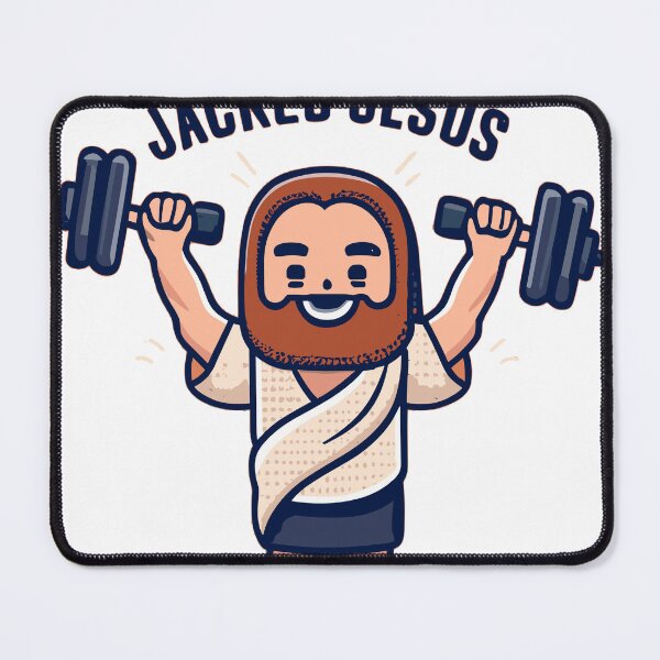 Item preview, Jacked Jesus Illustration designed and sold by GlobalDesigns-.