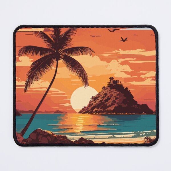 Item preview, Tropical Getaway Sunset Bliss: Beautiful Coastal Chic Aquatic Art designed and sold by MindfulVisionz.