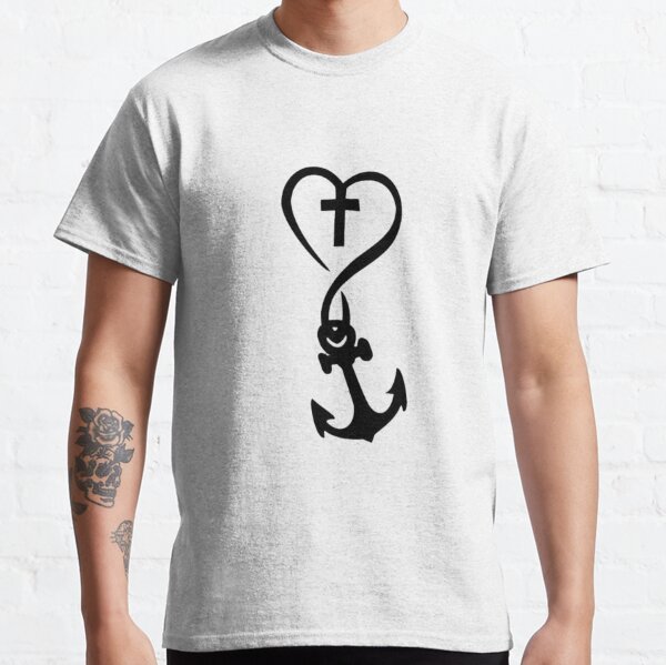 Anchored in Faith Vintage Tattoo Style Design | Sticker