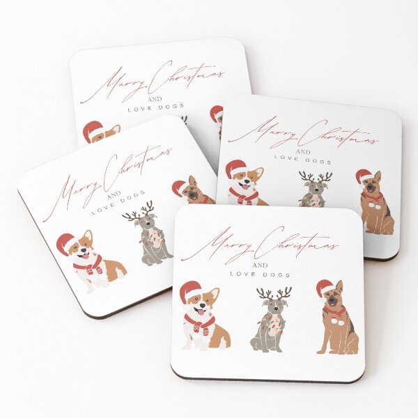 Item preview, Marry Christmas and love dogs 3 designed and sold by Asia246.