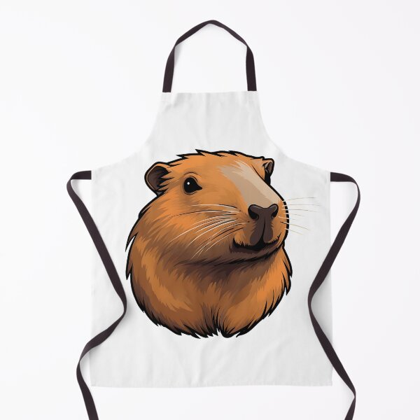 Item preview, Adorable capybara, cartoon rodent designed and sold by WickedFairySt.