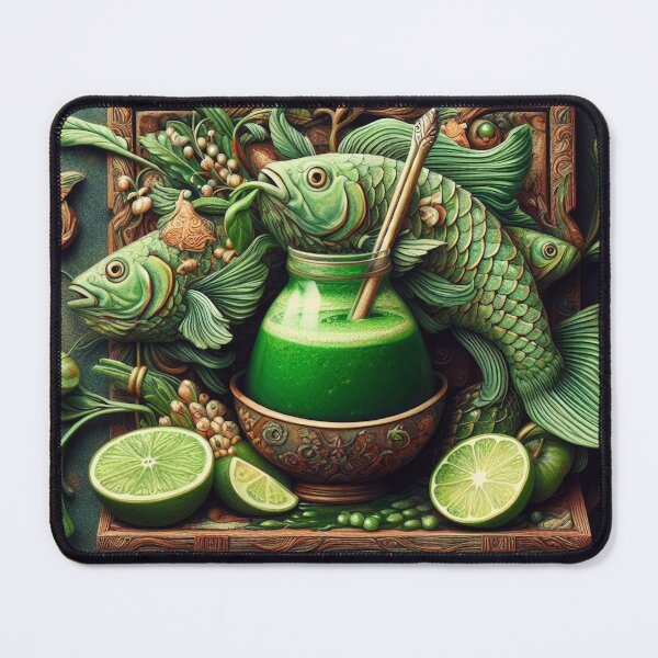 Item preview, Fish Green Smoothie designed and sold by ComputerContent.