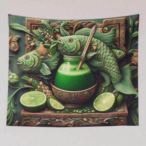 Item preview, Fish Green Smoothie designed and sold by ComputerContent.