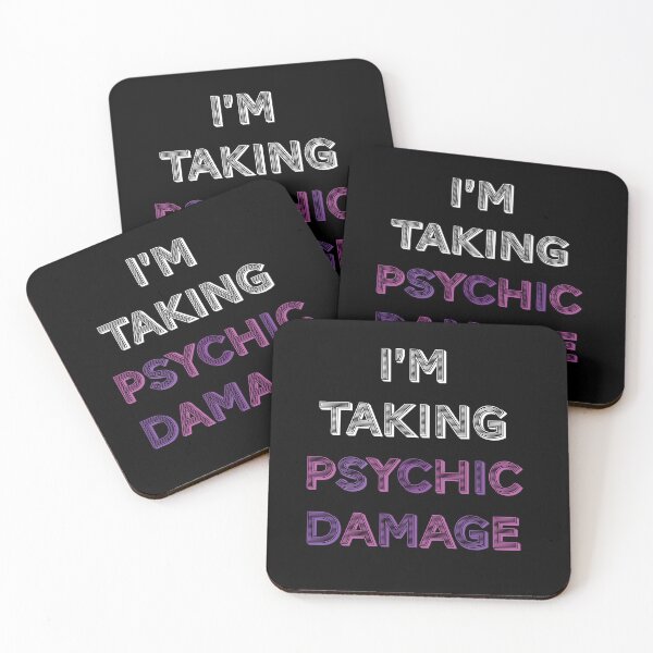 Item preview, Psychic Damage - White designed and sold by EchoTheBard.