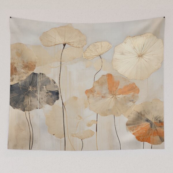 Item preview, Painting of Lotus Leaves designed and sold by kansaikate.
