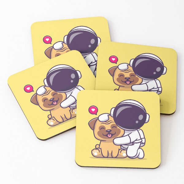 Item preview, Astronaut with Pug Dog designed and sold by hjian8219.