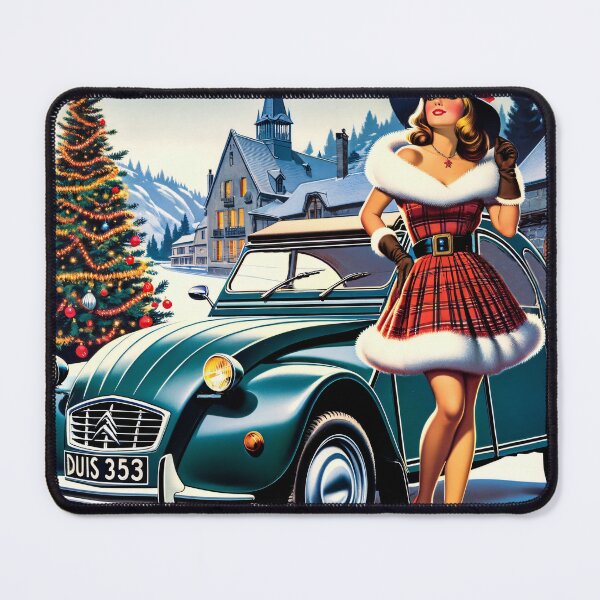 Item preview, French elegance vintage sixties 2CV Christmas designed and sold by Martymcflay.