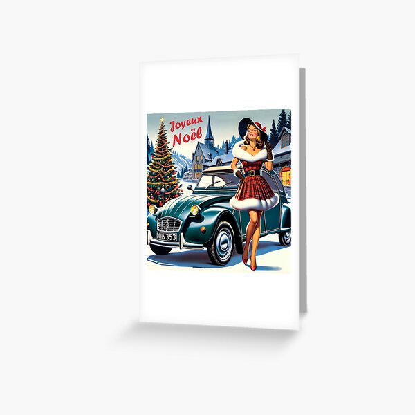 Item preview, French elegance vintage sixties 2CV Christmas designed and sold by Martymcflay.