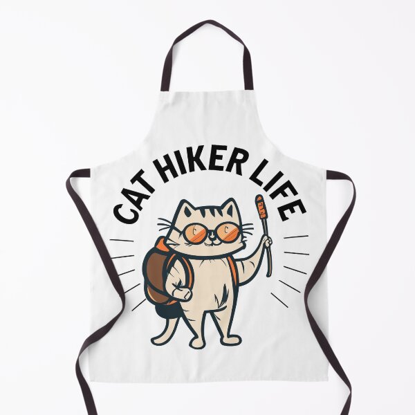 Item preview, Cat Hiker Life - Hiking Cat (Black Text) designed and sold by Spiprinto.