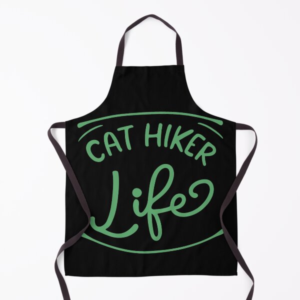 Item preview, Cat Hiker Life - Hiking and Cat Lover (Green Text) designed and sold by Spiprinto.