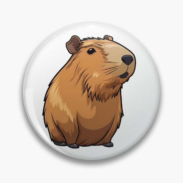 Item preview, Cartoon Capybara, Cute Rodent designed and sold by WickedFairySt.