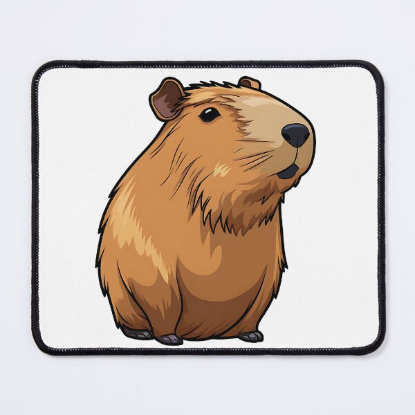 Item preview, Cartoon Capybara, Cute Rodent designed and sold by WickedFairySt.