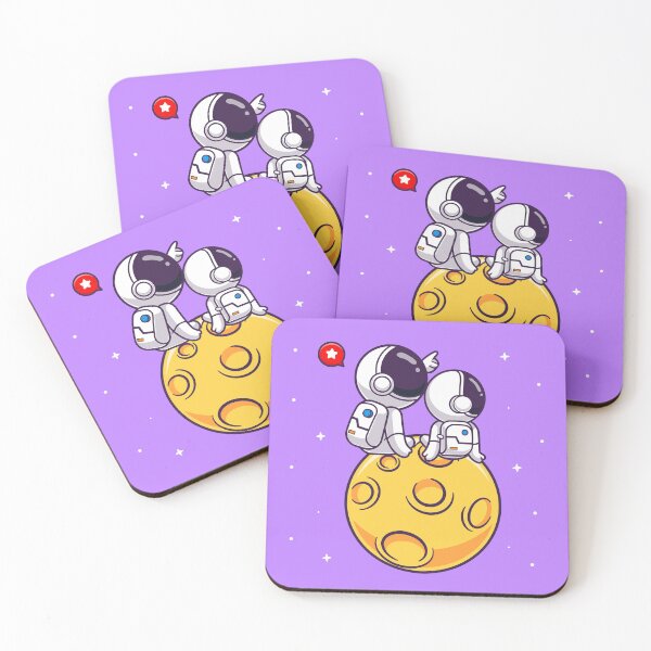 Item preview, Astronaut Pointing at Star with Baby Astronaut on Moon designed and sold by hjian8219.