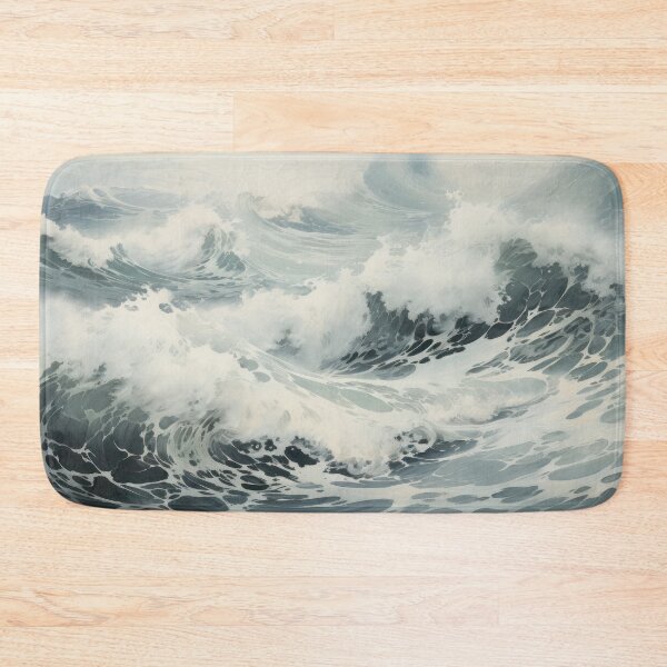 Item preview, Painting of Ocean Waves designed and sold by kansaikate.