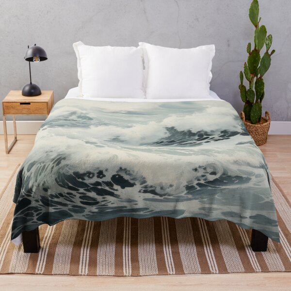 Item preview, Painting of Ocean Waves designed and sold by kansaikate.