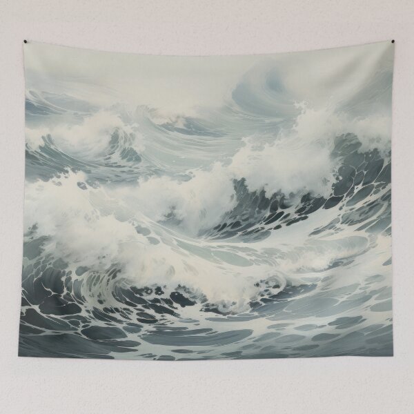 Item preview, Painting of Ocean Waves designed and sold by kansaikate.