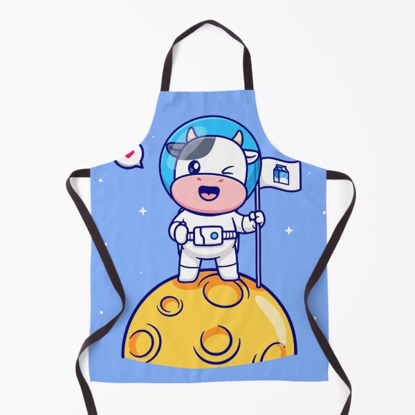 Item preview, Astronaut Cow with Milk Flag on Moon designed and sold by hjian8219.