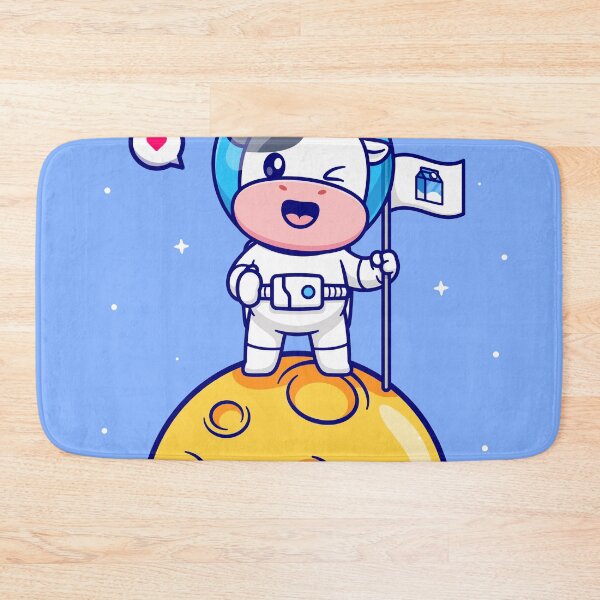 Item preview, Astronaut Cow with Milk Flag on Moon designed and sold by hjian8219.