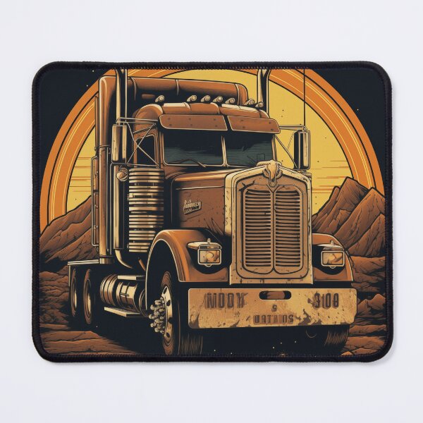 Item preview, Embrace the challenges of trucking with this T-shirt showcasing a big rig designed and sold by Kroop.