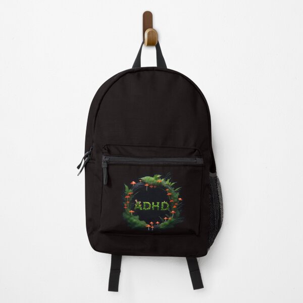 Item preview, Botanical pattern of ADHD + moss and mushrooms. designed and sold by My-fake-places.