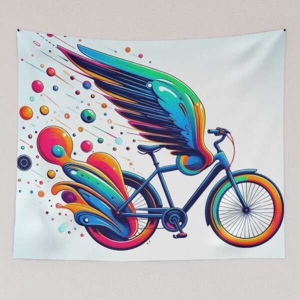 Item preview, winged bicycle designed and sold by growing-mom.
