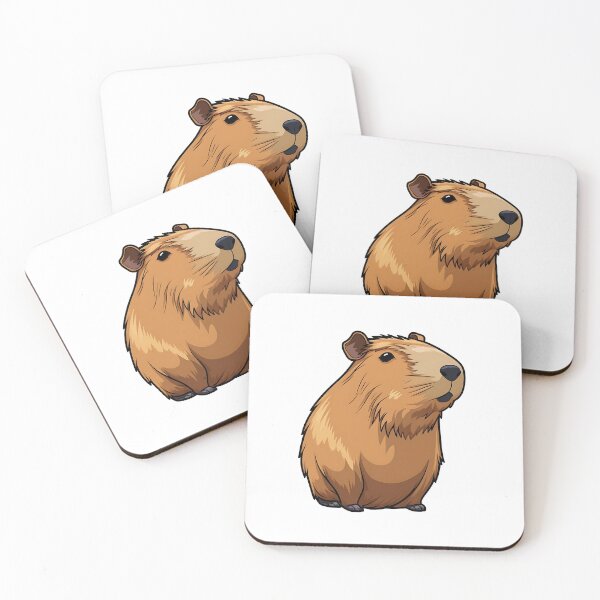 Item preview, Cartoon Capybara, Cute Rodent designed and sold by WickedFairySt.