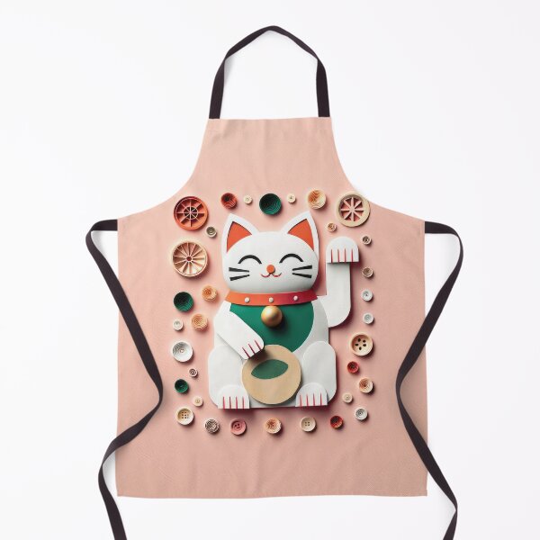 Item preview, Charmful Maneki-Neko with Crafty Surroundings designed and sold by ZedOhEe.