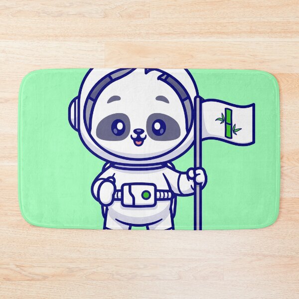 Item preview, Panda Astronaut with Bamboo Flag designed and sold by hjian8219.
