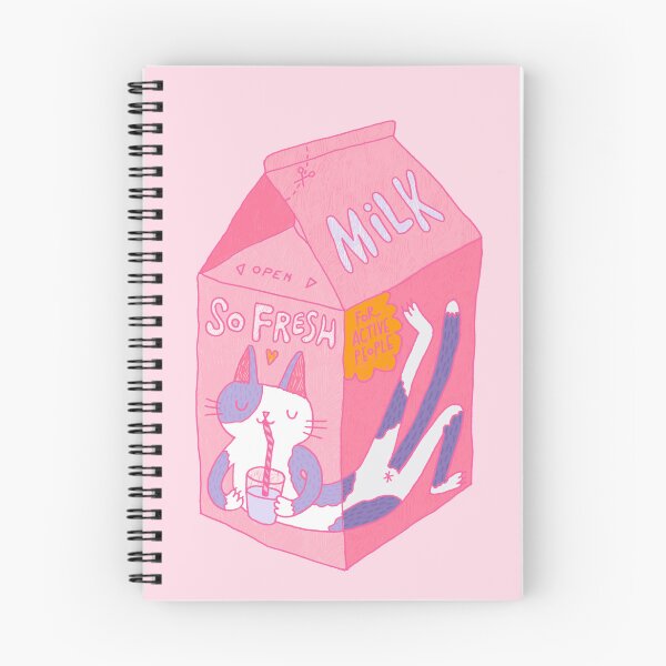 Item preview, Cute pink milk carton for cats designed and sold by surfingsloth.
