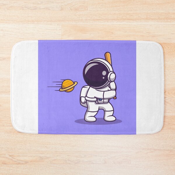 Item preview, Astronaut Playing Space Baseball designed and sold by hjian8219.