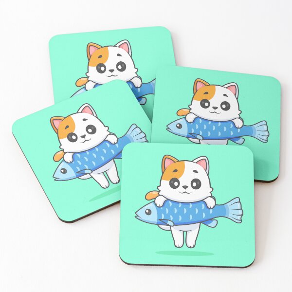 Item preview,  Cat with Hanging Fish designed and sold by hjian8219.