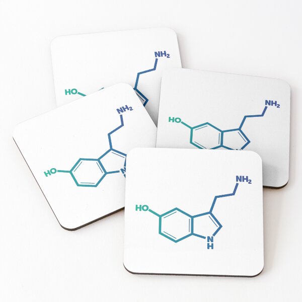 Item preview, Serotonin - Blue designed and sold by ScienceCorner.