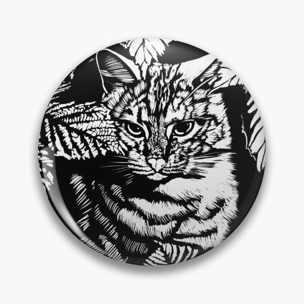 Item preview, Cat in Raspberry bush designed and sold by leebradford.