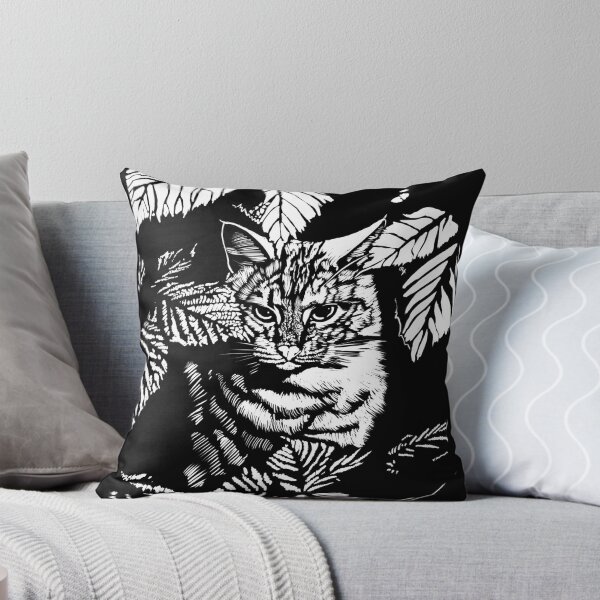 Item preview, Cat in Raspberry bush designed and sold by leebradford.