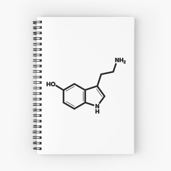 Item preview, Serotonin - Black designed and sold by ScienceCorner.