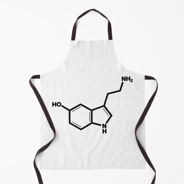 Item preview, Serotonin - Black designed and sold by ScienceCorner.