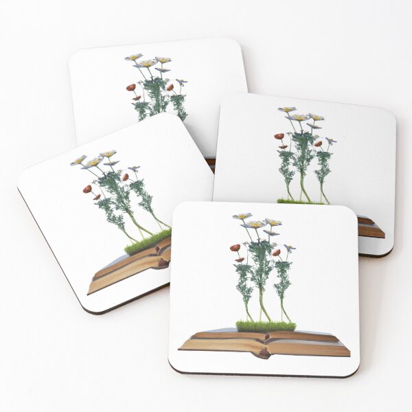 Item preview, FLOWERS GROWING FROM BOOK DESIGN 1 designed and sold by ibnujusup.