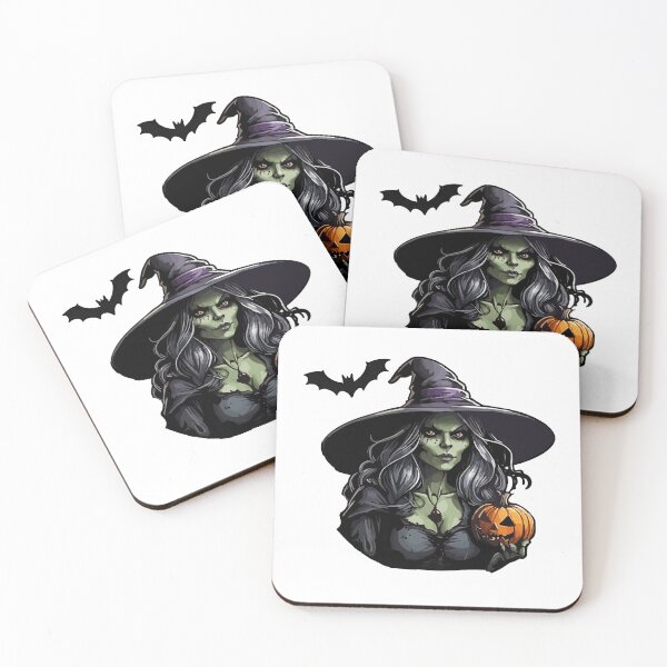 Item preview, Witch casting a spell on a pumpkin designed and sold by AlejaJorgeShop.