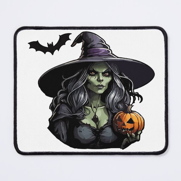 Item preview, Witch casting a spell on a pumpkin designed and sold by AlejaJorgeShop.