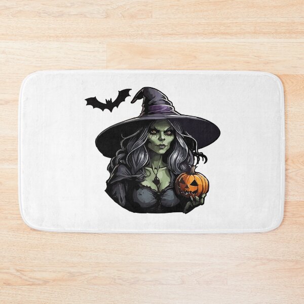Item preview, Witch casting a spell on a pumpkin designed and sold by AlejaJorgeShop.