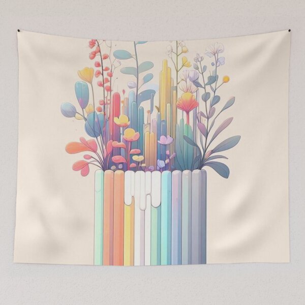Item preview, Pastel flower pot. designed and sold by growing-mom.