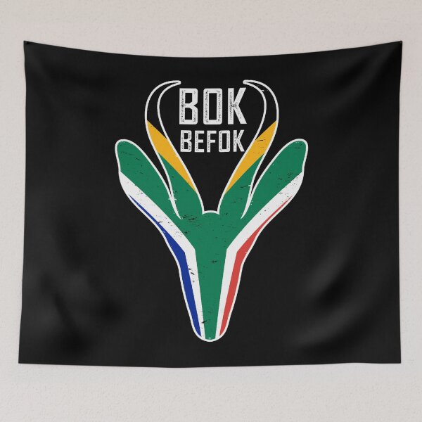 Item preview, Bokbefok Springbok Face South Africa Flag  designed and sold by chochieuyt.