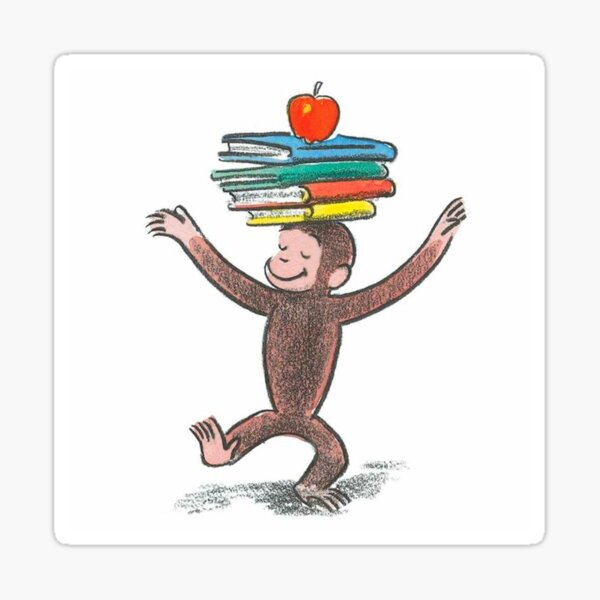 Item preview, Curious George Balancing Books designed and sold by Saranwrap.
