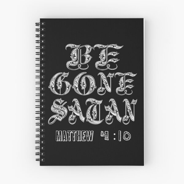 Item preview, Be gone Satan, bible verse designed and sold by J-KAP.